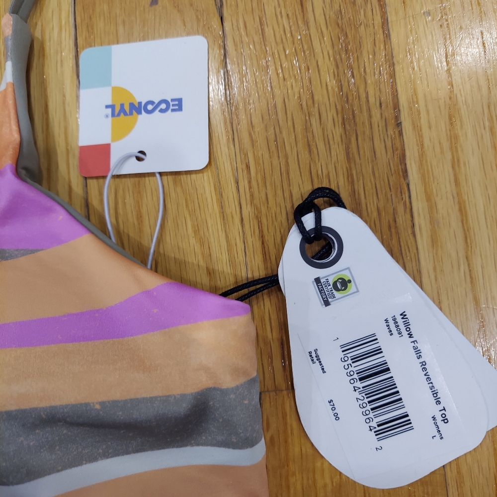 NWT Prana Women's Willow Falls Reversible Top (Size: L, XL) - Picture 7 of 9